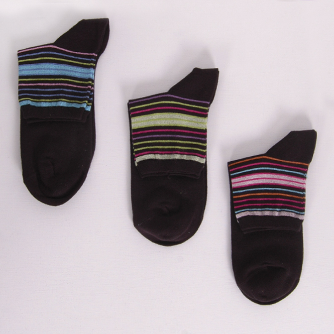 Calcetines rayas mujer
