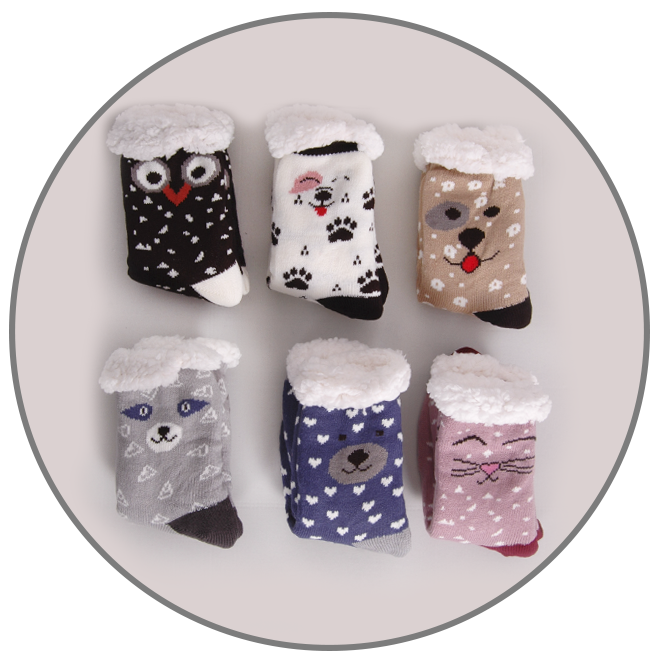 calcetines borreguito navidad