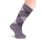 Calcetines Altos Rombos Intarsia Clásica Gris Grey