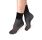 Calcetín tobillero 10 den antideslizante elástico ancho pack 1 par Negro Black