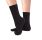 Calcetines cortos canalé Negro Black