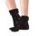 Calcetines Suaves Cardados Copos Nieve Negro Black