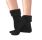 Calcetines Suaves Cardados Rizo Negro Black