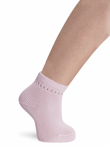Calcetines cortos perlé Rosa Pink