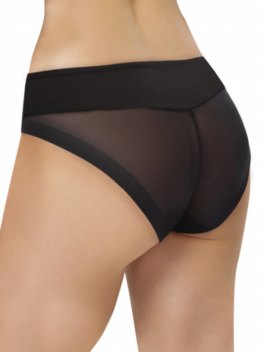 Braga vientre plano efecto tanga Negro Black