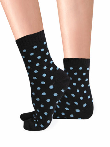 Calcetines con Cashmere Lunares Negro Black