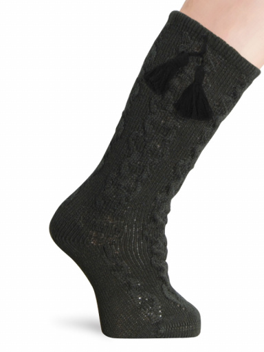 Calcetines altos labrados con borlas Botella Bottle
