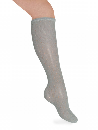 Calcetines altos perlé calado plumeti Aloevera Aloe