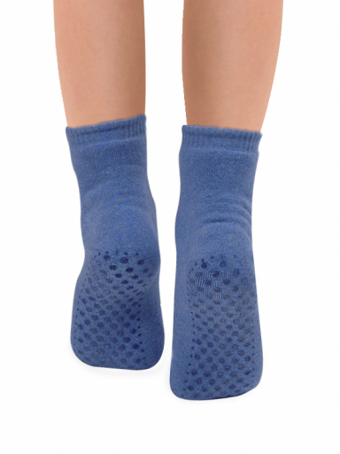 Calcetines antideslizantes con rizo interior Azul Blue