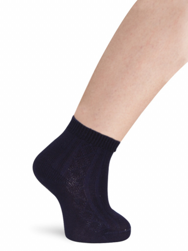 Calcetines ceremonia labrados rombos Marino Navyblue