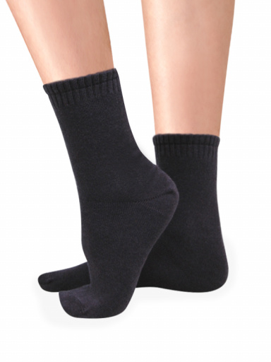 Calcetines con Cashmere Mujer Gris Oscuro Darkgrey