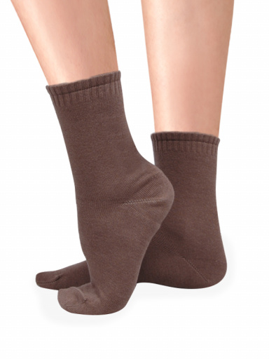 Calcetines con Cashmere Mujer Tostado Lightbrown