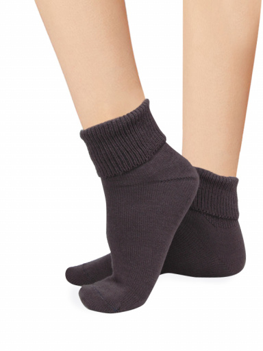 Calcetines puño vuelto mujer Gris Oscuro Darkgrey