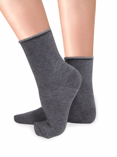 Calcetines Brillos Gris Grey