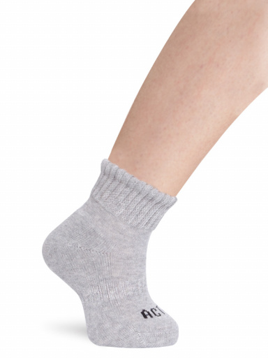 Calcetines deportivo niño con puño antipresión Gris Grey