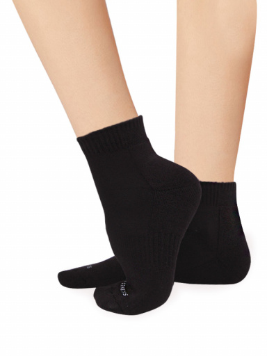 Calcetines deportivos con plantilla acolchada Negro Black