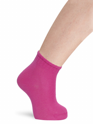 Calcetines Hilo Fino Niño-Niña Fucsia Fuchsia