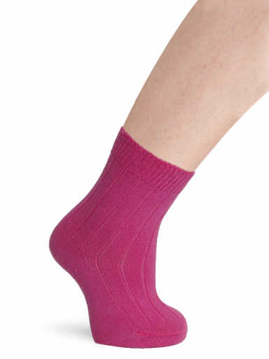 Calcetines Niño-Niña Cortos Canalé Fucsia Fuchsia