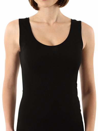 Camiseta de tirantes anchos y cuello redondo Negro Black