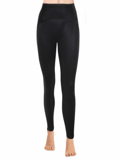 Leggings efecto piel Push Up Negro Black