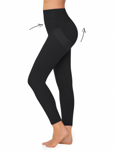 Leggins Deportivos Compresivos Push-Up Negro Black