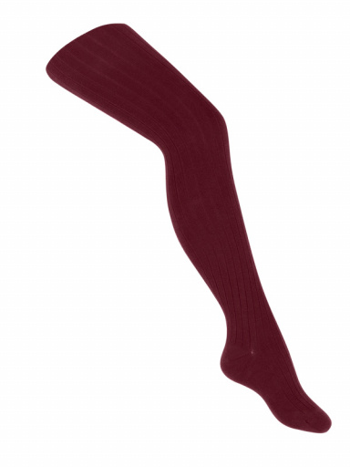 Leotardos canalé Granate Maroon