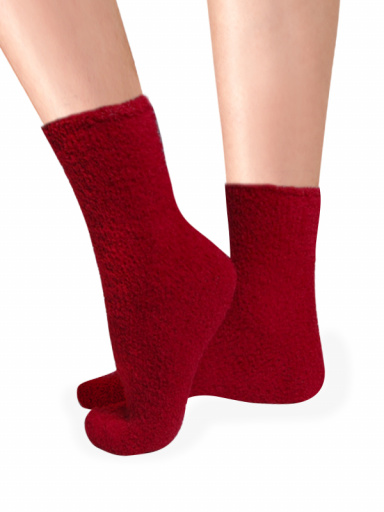 Calcetines Felpa Rojo Red