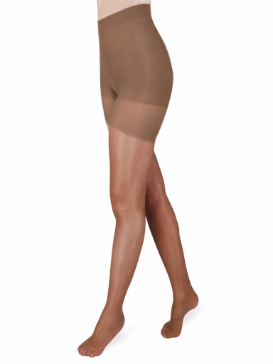 Panty liso de lycra Push up 40 Den Bronze