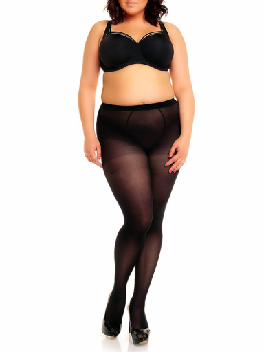 Panty maxi talla 15 Den con doble pieza Negro Black