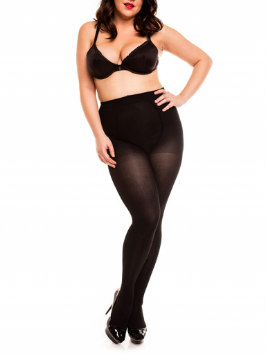 Panty maxi talla 40 Den con doble pieza Negro Black