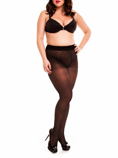Panty maxi talla 8 Den con doble pieza Negro Black