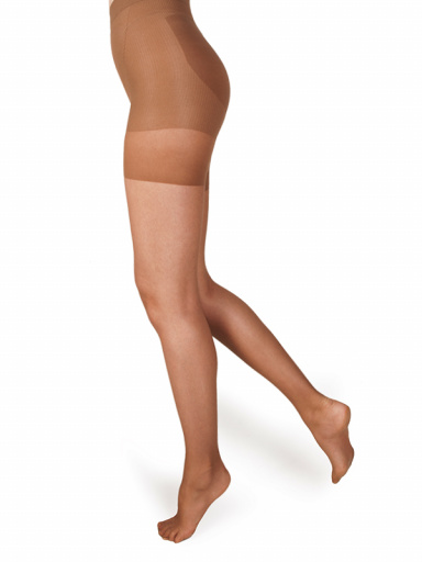 Panty verano 8 Den efecto push up con culotte reductor Tan