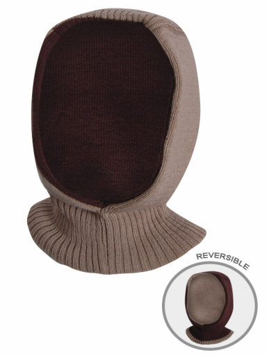 Pasamontañas infantil reversible Tostado Lightbrown