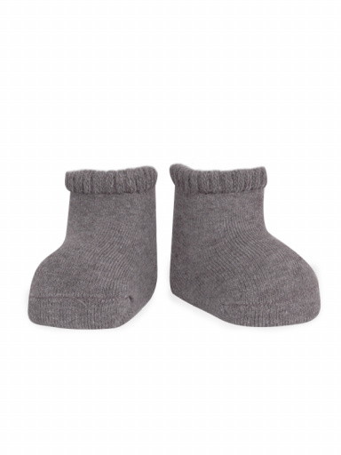 Patuco bebé rizo liso Gris Grey