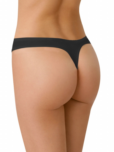 tanga invisible cintura baja Negro Black