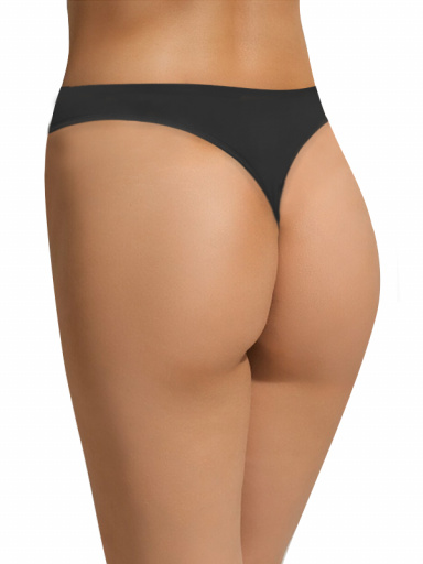 Tanga invisible microfibra Negro Black