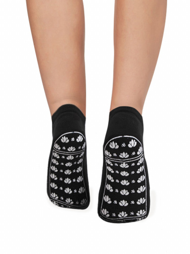 Calcetines antideslizantes tobilleros Negro Black