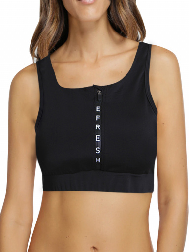 Sujetador-Top Deportivo Negro Black