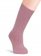 Calcetines Alto Canalé Rosa Pastel Pinkpie