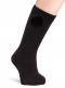 Calcetines altos canalé con pompón Antracita Antracite