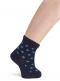 Calcetines bebé cashmere con lunares Marino Navyblue