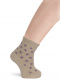 Calcetines bebé cashmere con lunares Arena Sand