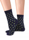 Calcetines con Cashmere Lunares Marino Navyblue