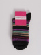 Calcetines lana merino rayas Negro-Lila Black-Lille