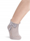 Calcetines cortos perlé calado con lazo de encaje Perla Pearl