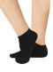 Calcetines tobilleros con plantilla de rizo Negro Black