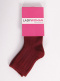 Calcetines 100%Algodón Canalé Niño-Niña Cortos Granate Maroon