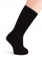 Calcetines Altos 100%Algodón Canalé Negro Black