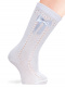 Calcetines altos calados con lazo pequeño Celeste Lightblue