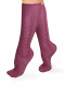 Calcetines Altos Calados Mujer Fucsia Fuchsia